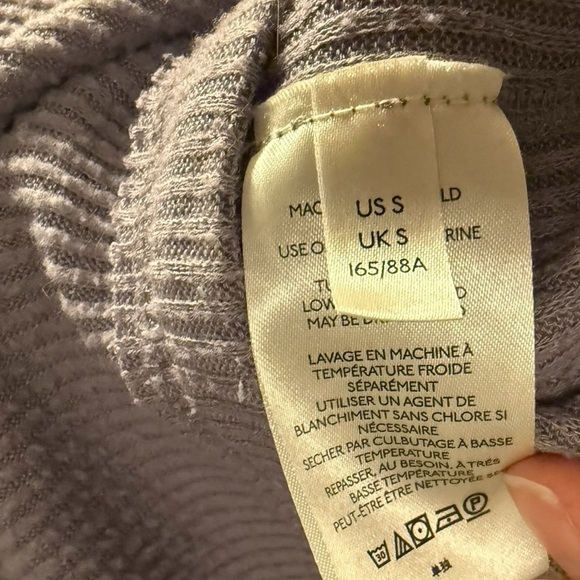 We the Free Free people Juicy long sleeve top cowl neck, split back, lavender, S - Picture 5 of 7